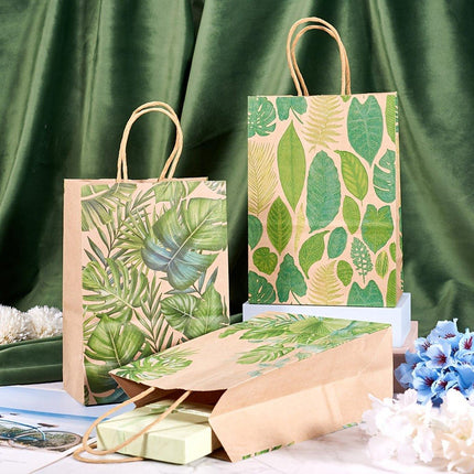 32Pcs Party Paper Bags Tote Bags Printed Gift Bags for Shopping Packaging Use