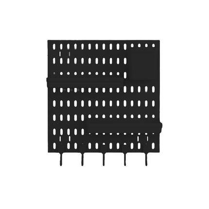 Wall Mounted Pegboard Storage Rack No Drill Organizer Tool Shelf Home Office