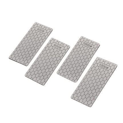 4pcs Diamond Knife Sharpener Sharpening Stone Honeycomb Grind Sharpener Kit