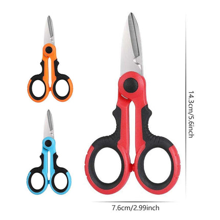 Multi Functional Serrated Fishing Scissors for Cutting Line Horse Fishing Gear