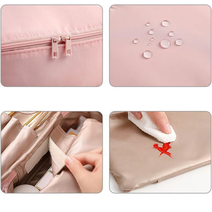 Travel Cosmetic Storage Makeup Bag Toiletry Wash Organizer Waterproof Portable L Size - Aimall