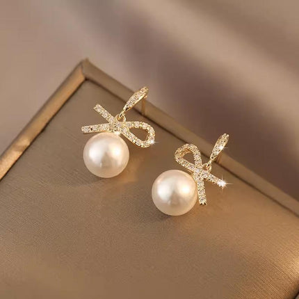 Elegant Simple Pearl Earrings Various Styles For Women Ladies Jewelry Gift - Aimall