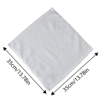 6PCS Hotel Cotton Face Towel White Soft Square Cloth Beauty Salon KTV Thick Wash