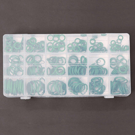 270pcs Automotive Air Conditioning Green Rubber Ring Seal Repair Box Set Seals