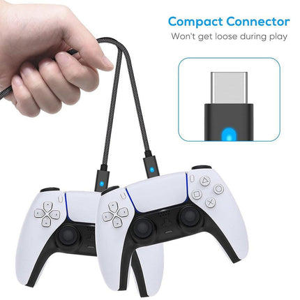 For PS5 Controller 3M USB Type-C Braided Fast Charging Cable for PS5 NS PRO