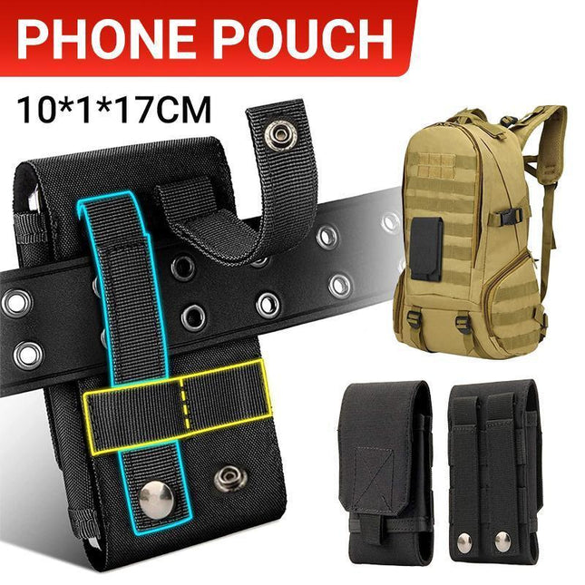 Universal Outdoor Tactical Mobile Phone Pouch Holster Case Bag Hook Holder Belt - Aimall