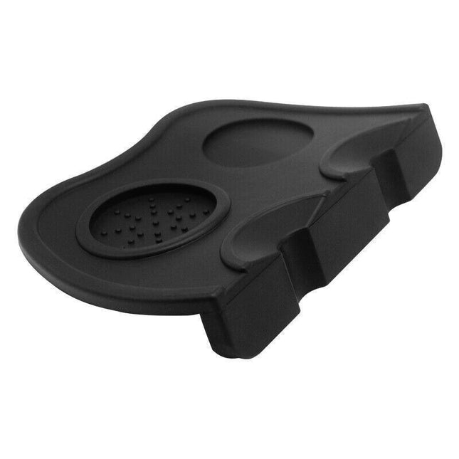 Double Slot Coffee Tamper Silicone Mat Tamping Holder Pad Corner Dropped Tools - Aimall