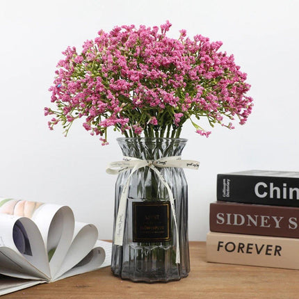 12PCS Artificial Foam Gypsophila Flower Bouquet for Wedding and Home Ornaments