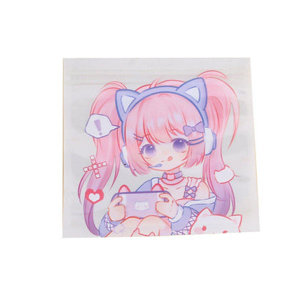 100pcs Cute Cartoon Ziplock Bags for Snacks Candy Cookies Plastic Storage Bags