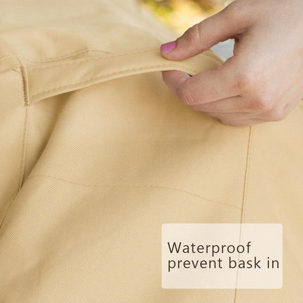 Outdoor Waterproof Patio Chair Cover Lounge Deep Seat Cover Furniture Sofa Cover Grey Black - Aimall