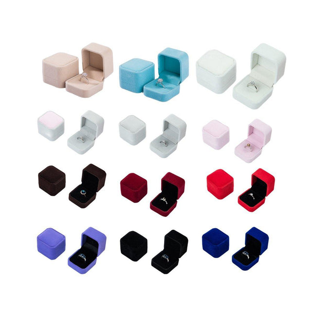 10X Flannel Ring Jewelry Earring Ring Jewelry Boxes Exquisite Gift Organizer
