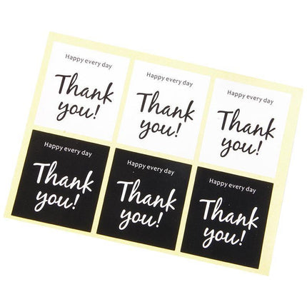UP TO 80PCS Stickers Labels Thank You Stickers Gift Wrapping Craft Scrapbook DIY - Aimall