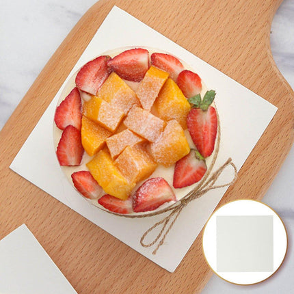 20pcs Square Paper Cake Base Mats for Birthday Wedding Party Dessert Display