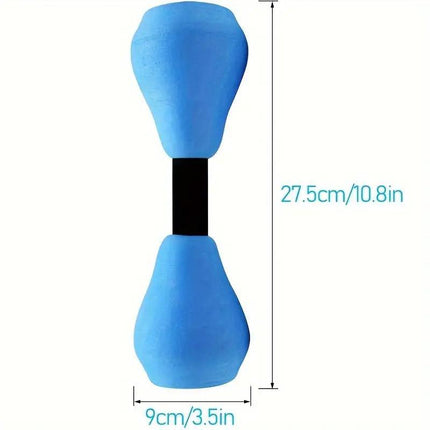 2pcs Aquatic Exercise Dumbbells for Ladies and Youth Home Gym Fitness Equipment
