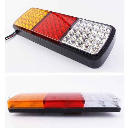 2pcs 75 LED Tail Lights 12V Brake Reverse Indicator Ute Trailer Truck Boat