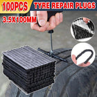100x Tyre Repair Plugs Car Tire Puncture Recovery Tyre Tubeless Seal Plugs Strip - Aimall