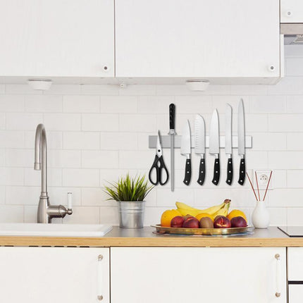 40/50cm Stainless Steel Magnetic Knife Rack Holder Knives Tool Shelf Magnet NEW - Aimall