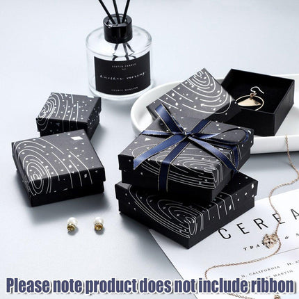 20x Holographic Silver Foil Jewelry Box for Earrings Bracelets Rings Packing Box
