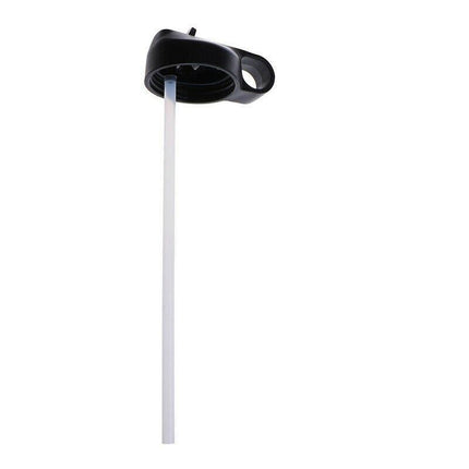 Wide Mouth Straw Lid Flip Cap for 18oz 32oz 40oz Water Bottle Black