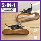 2 in 1 Cat Scratching Lounge Bed Extra Wide Recyclable Cardboard Furniture