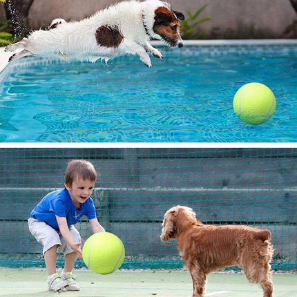 Inflatable Tennis Ball Pet Toy for Dogs Training Interactive Play Fetch Fun