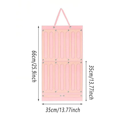 2PCS Pink Hair Accessories Holder Wall Rack for Hairbands Hairpins and Jewelry Storage
