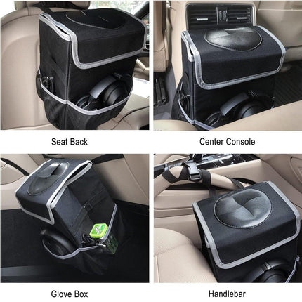 Hanging Car Storage Box Multifunctional Car Rubbish Bin Organizer for Vehicle