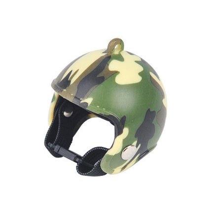 2PCS Mini Pet Chicken Helmet Protective Headgear Set Waterproof Cartoon Design