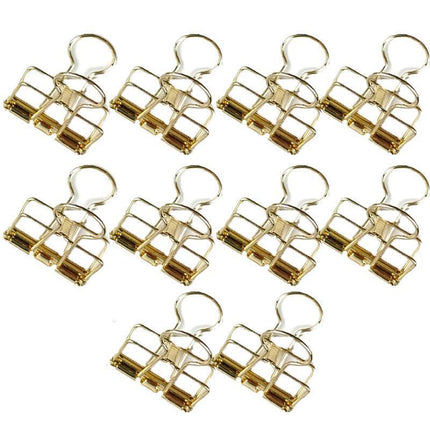 Solid Color Hollow Out Swallowtail Metal Binder Bookmark Clips Office Supplies - Aimall