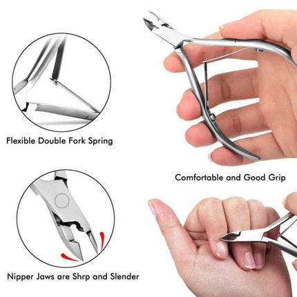 3pcs Manicure Tool Set for Dead Skin Removal Nail Care Pedicure Kit Essentials