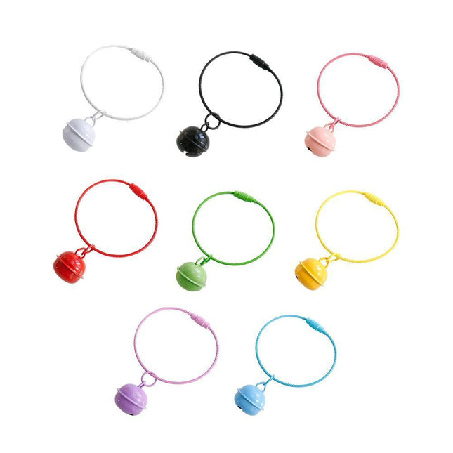 Gift DIY Pendant Color Bell Keychain Key Chain Accessories Plastic Key Ring Gift - Aimall