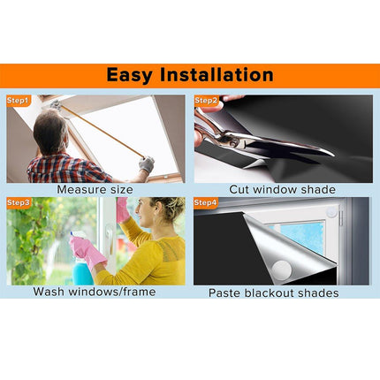 Portable Blackout Curtains for Sunscreen Window Shades Light Blocking Drapes