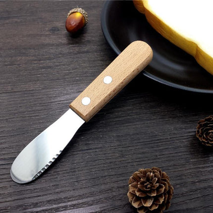 2x Sandwich Spreader Butter Knife Scraper Cheese Slicer Stainless Steel Spatula - Aimall
