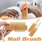 2pcs Nail Cleaning Brush Manicure Tool Set for Hands and Nails Care Essentials