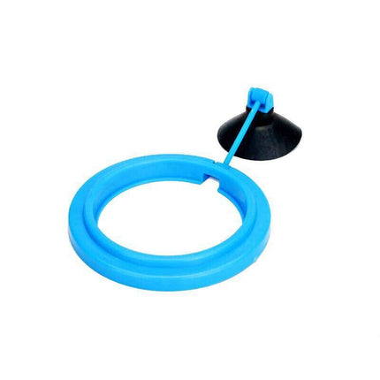 Fish Feeding Ring Aquarium Fish Tank Feeder Floating Fish Food Feeder Fish Food Blue - Aimall