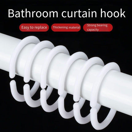 24PCS Curtain C Ring Shower Bed Curtain Hanging Grommet Hook Accessories Durable