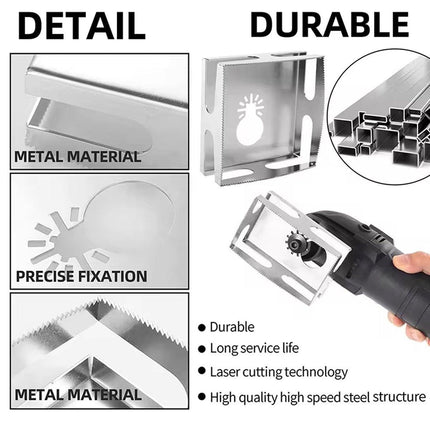 2X Electrical Cutter Tool Square Hole Saw Blade Woodworking Wall box Slot
