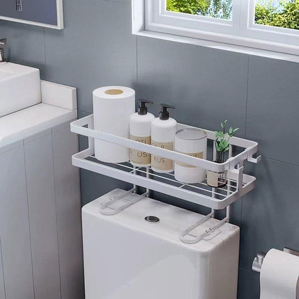 Storage Rack 1Tier Space Saver Over The Toilet Steel Bathroom Shelf Organizer