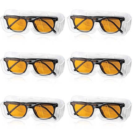 6pcs Eyeglass Organizer Wall Mounted Storage Rack Display Shelf Case Holder