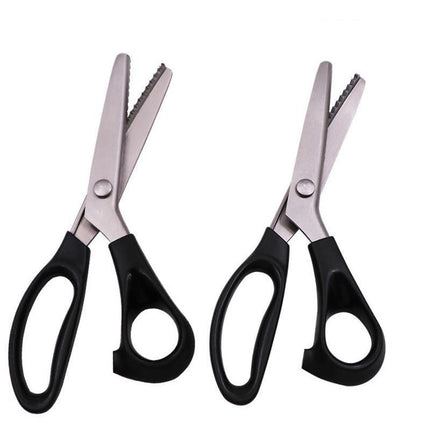 Dressmaking Pinking Shears Crafts Zig Zag Cut Serrated Scissors Serrated Fabric - Aimall