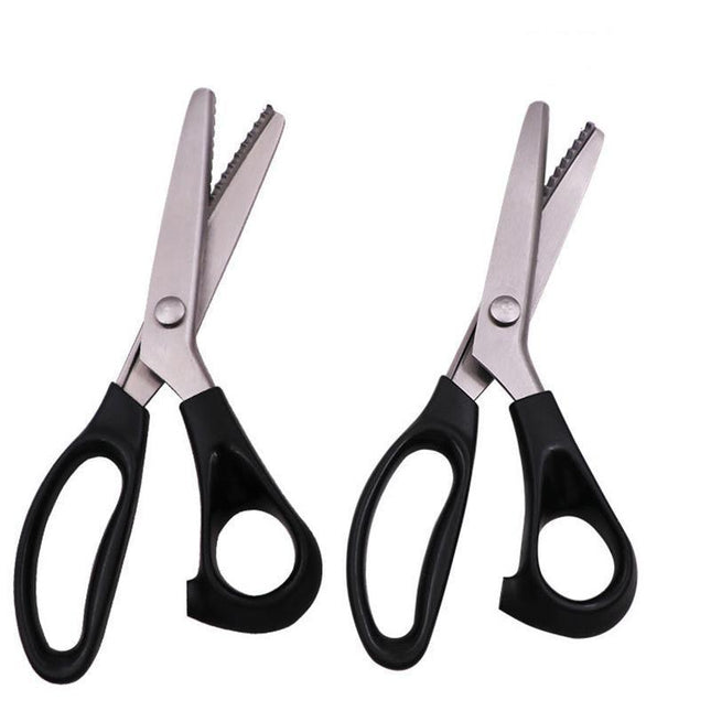 Dressmaking Pinking Shears Crafts Zig Zag Cut Serrated Scissors Serrated Fabric - Aimall