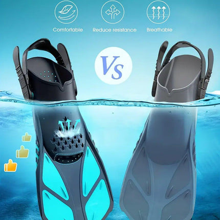 Adjustable Diving Flippers Swim Fins for Snorkeling Freestyle Training Gear