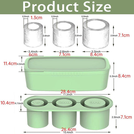 Silicone Ice Cube Tray for 20oz 30oz 40oz Tumbler Easy Release Reusable Mold