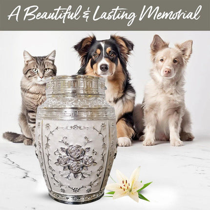 Large Sealed Jar Pet Urn Storage Jar for Pet Ashes Keepsake Memorial Container