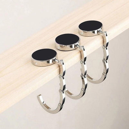 Portable Alloy Folding Table Hanger Foldable Purse Bag Holder Handbag Hook - Aimall