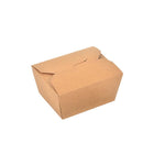 Kraft Brown Noodle Food Lunch Box Flat Deli Takeaway Disposable Container 200PCS - Aimall