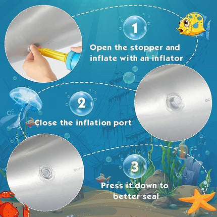 PVC Simulation Inflatable Shark Fun Water Toys For Kids Children Swimming Pool - Aimall