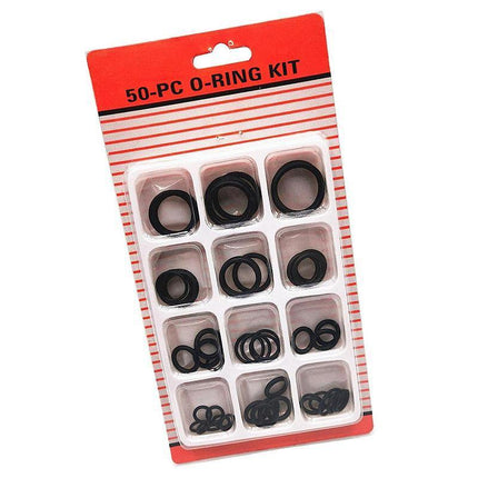 Rubber O-Ring Assortment Kit 50PC- Pack O-Rings Set Automotive Plumbing Seals - Aimall