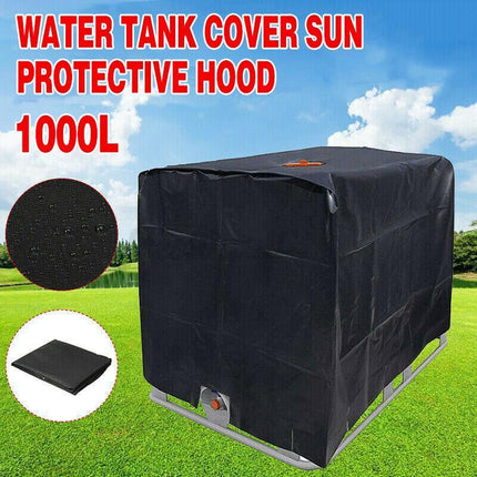 1000L Water Tank Cover Sun Protective Hood 210D UV Resistant Rain IBC Container - Aimall