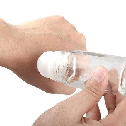 16X Clear Glass Roll On Bottle 30ml Extra Large Roller Ball Perfume Oil Underarm